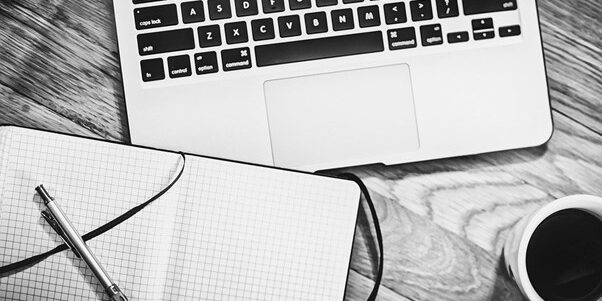 Laptop on desk of clinical researcher