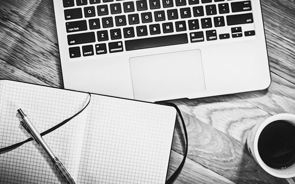 Laptop on desk of clinical researcher
