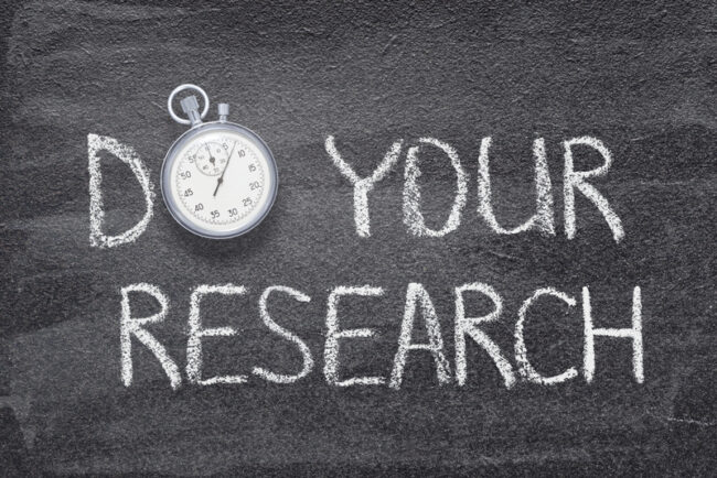 Do Your Research Chalkboard telling to do your researchClinical Data Management Systems