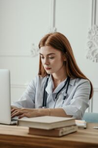 a doctor using an EDC clinical trial software