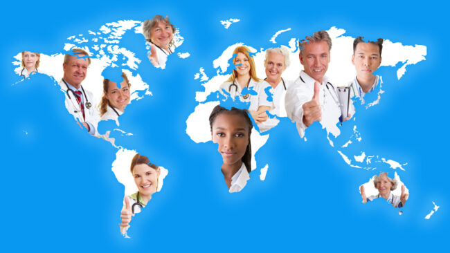 Satellite sites for clinical trials Map of satellite sites in clinical trial