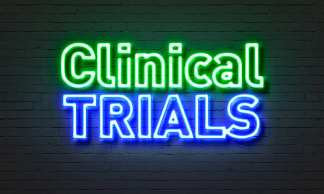 Clinical Trial on Neon Sign
