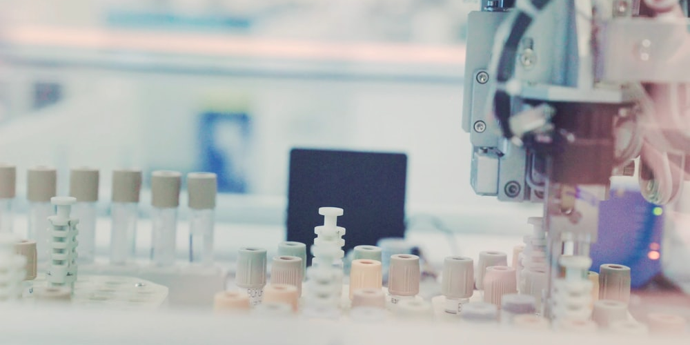 equipment in a medical lab.