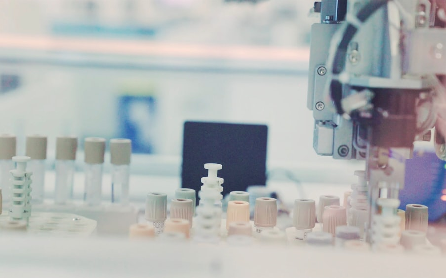 equipment in a medical lab.