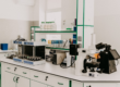 a clinical lab with modern equipment.