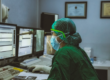 A medical professional examining clinical trial data